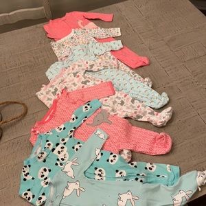 Bundle of (7) 9 month sleepers